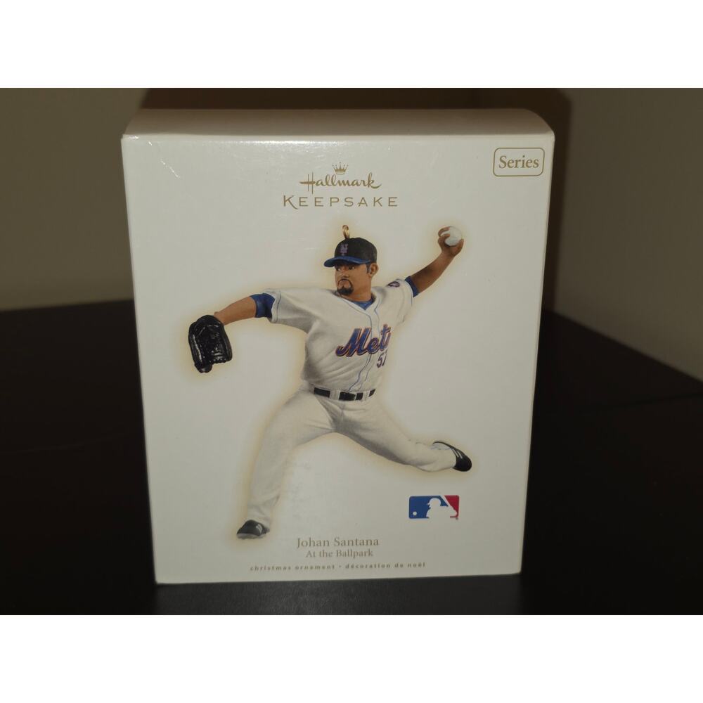 Hallmark Ornament: Johan Santana New York Mets‎ -14th in Series 2009 New in Box